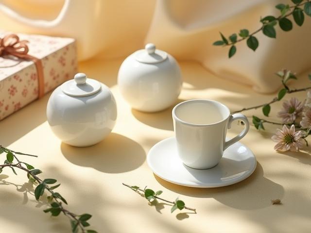 Set van kleine porseleinen accessoires, perfect als cadeau